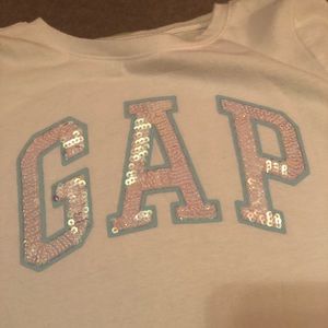 Gap Kids Girls white Gap insignia tee